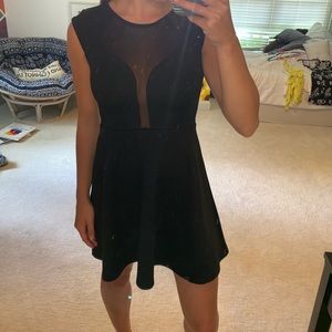 Simple Black dress with mesh